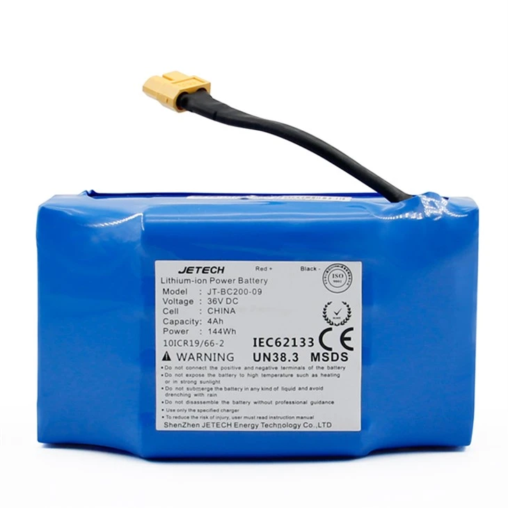 36V 4Ah 144Wh Li-ion Battery Pack For Hoverboard Scooter Replacement Battery Rechargeable Battery Factory Direct Supply