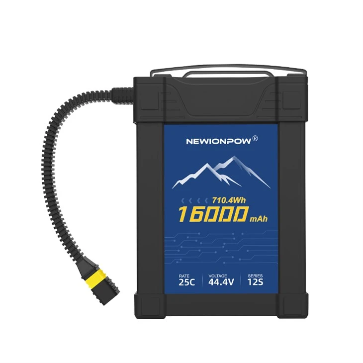 Smart Drone Battery Manufacturer 14S 16000mAh 25C 44.4V Lithium Polyme Battery For Agriculture Drones